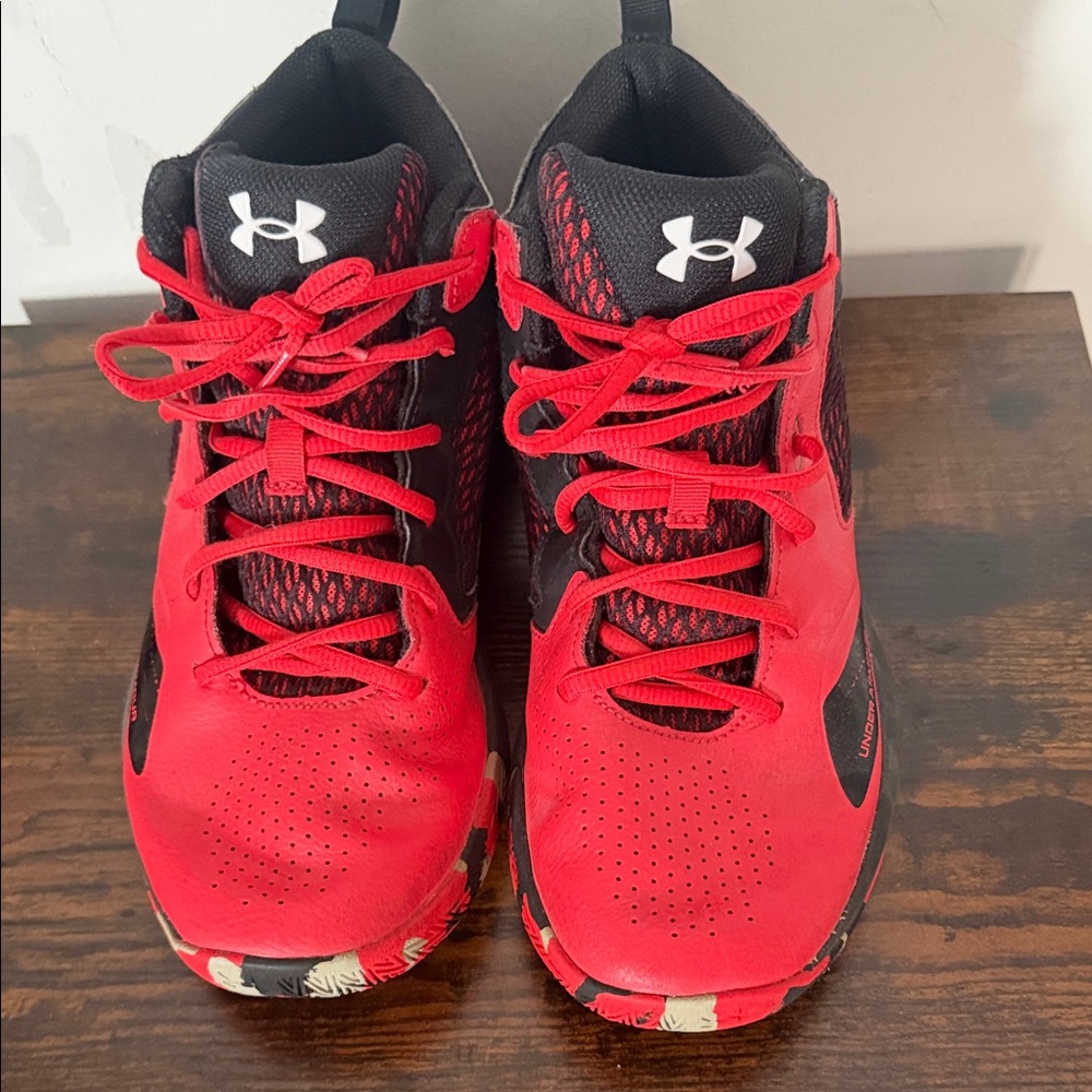 Under Armour Red and Black Men's Sneakers